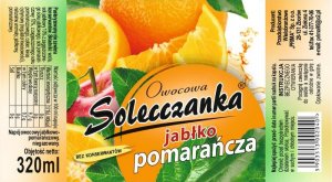 Etykieta Frument jabłko pomarańcza