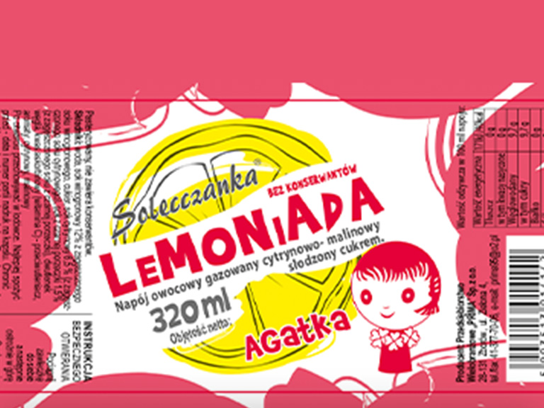 Etykieta lemoniady Solecczanka