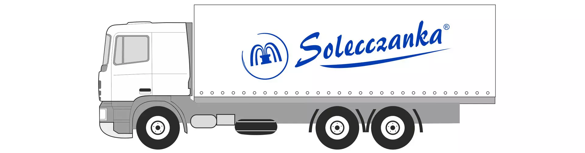Ciężarówka z logiem Solecczanka