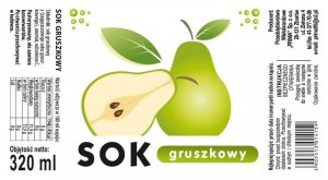 Etykieta Sok gruszkowy
