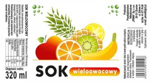 Etykieta Sok wieloowocowy