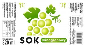 Etykieta Sok winogoronowy