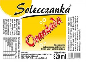 Etykieta Solecczanka oranżada biała