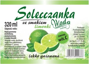 Woda Solecczanka ze smakiem limonki